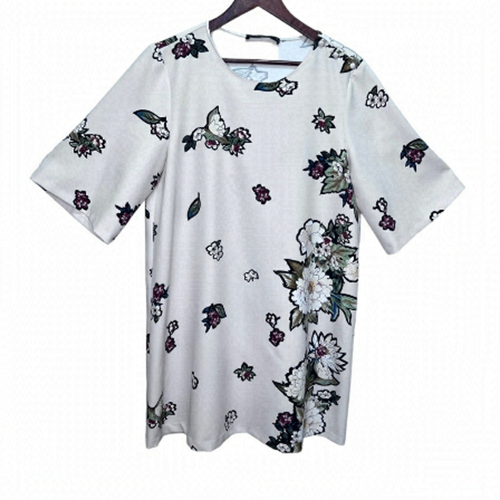 Zara Floral A line Mini Dress Size XL